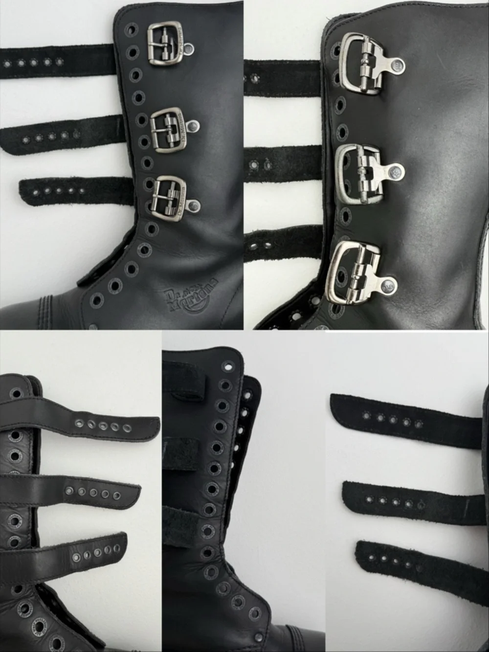 Vintage Dr. Martens 3A26 Holy Grail England Black Envy Platform Boots UK 4
